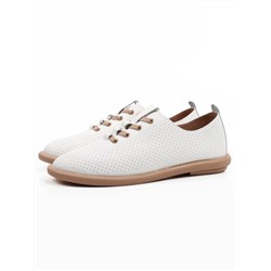 03-YH513-1 WHITE Полуботинки летние женские (натуральная кожа)