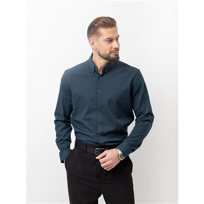 005J Мужская рубашка JenTa изумруд