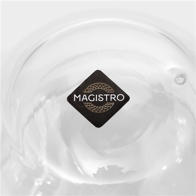 Кружка с двойными стенками Magistro «Дуо», 200 мл, 12×8.5×7.5, стекло