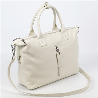 Женская бескаркасная кожаная сумка с ручками 0039-14