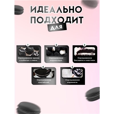 Пищевой краситель Top decor гелевый «чёрный», 100 г