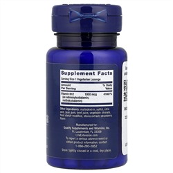 Life Extension, B12 Elite, 60 вегетарианских пастилок (1000 мкг в 1 пастилке)