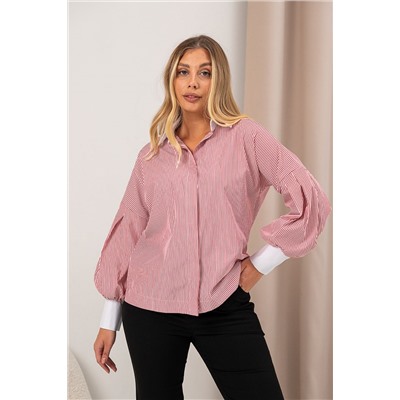 Блузка ТБ-125 красная полоска