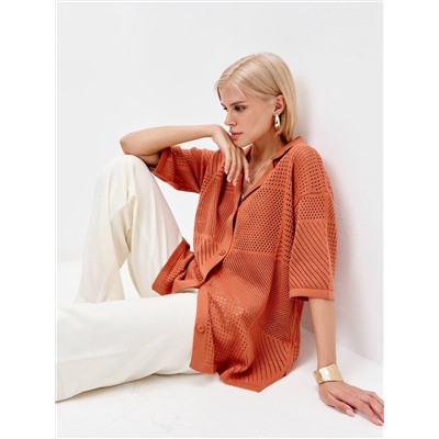 Рубашка ELODIE, Терракот