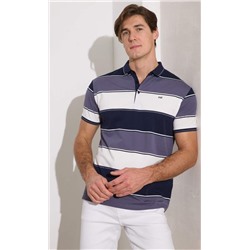 Футболка-поло F411-07-5199 grey