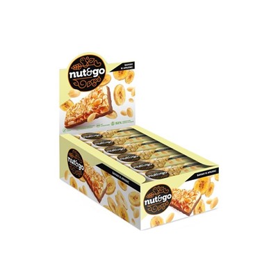 «Nut&Go», батончик «Банан и арахис», 42 г (упаковка 18 шт)