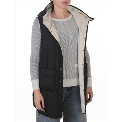 25-923 BLACK Жилет утепленный женский (утиный пух)