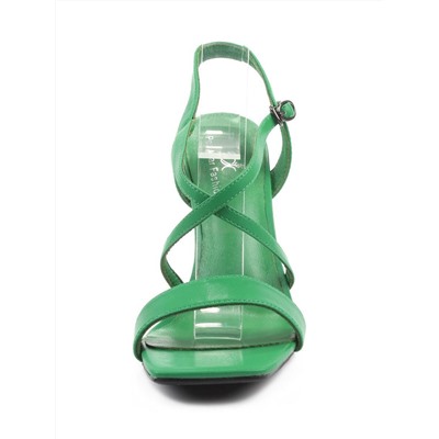 08-M89F-226LU GREEN Босоножки женские (натуральная кожа)