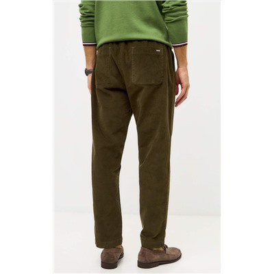 Брюки вельвет P421-0865 khaki