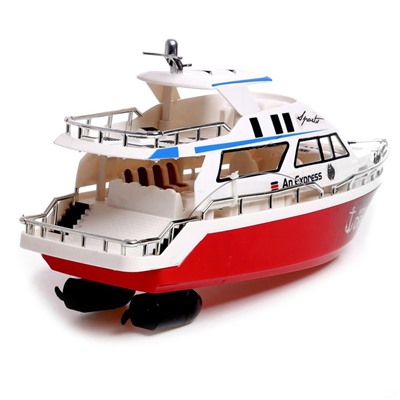 УЦЕНКА Катер радиоуправляемый «Яхта», на батарейках, МИКС