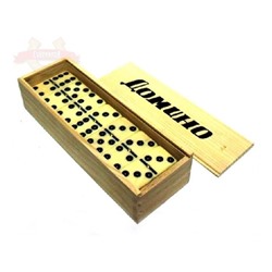 Домино в дерев. коробке 18.5*4.5*7см