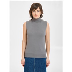 Водолазка тёмно-серая без рукавов