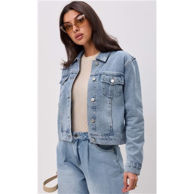 Куртка джинс F312-1237 middle blue