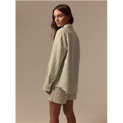 Сорочка ночная женская SL HOME Basic, зелёная