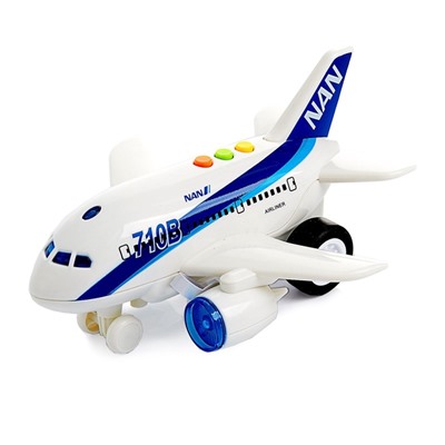 УЦЕНКА Самолёт инерционный «Пассажирский», свет и звук