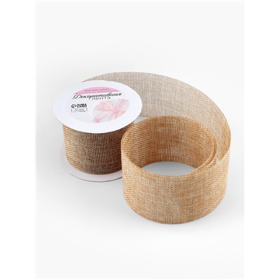 Лента текстильная «Классика», 60 мм, 4.5 ± 0.5 м, цвет бежевый