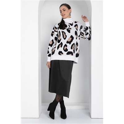 Джемпер Лоренсия (бело-бежевый) Б12700-18