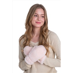 Варежки меховые на резинке ПУДРА