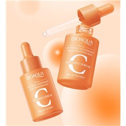 (ЗАМЯТА КОРОБКА) Сыворотка для лица с витамином С и гиалуроновой кислотой Bioaqua Vitamin C Serum, 30 мл.