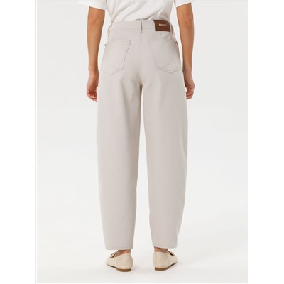 Брюки укороченные в цвете сафари