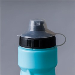 Бутылка для воды COMIRON "Advance" с пылевой крышкой и одноцветным принтом. Голубая. 850 мл. /711616 /FWCPE-28D1Сb / уп 1