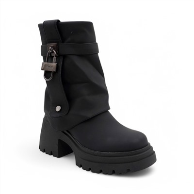 Ботинки демисезонные А154-5 черные п/п