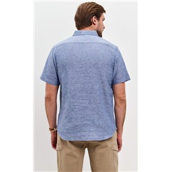 Рубашка к/р лен F111-0450 jeans