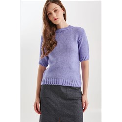 Джемпер вязаный с короткими рукавами