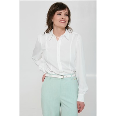 Блузка белая с длинными рукавами