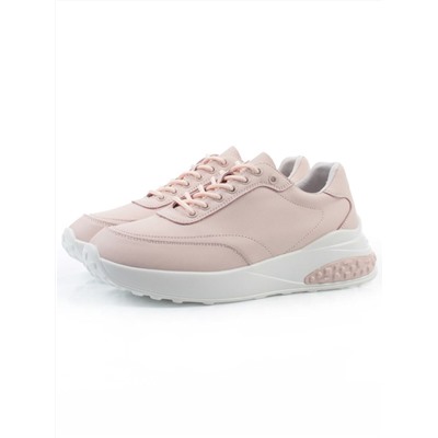 03-YH262-2 PINK Кроссовки женские (натуральная кожа)