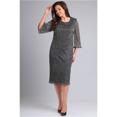 LeNata 16365 темное_серебро, Платье