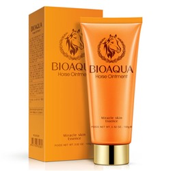 BIOAQUA HORSE OIL Пенка для умывания с лошадиным жиром, 100 г, 12 шт/уп