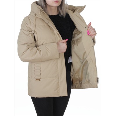 YR-6616 BEIGE Куртка зимняя женская (150 гр. холлофайбер)