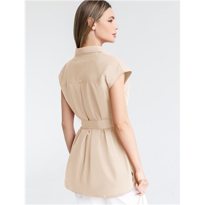 Блузка из легкого хлопкового поплина