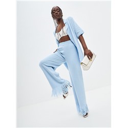 Комплект с бахромой SAMANTA, Голубой