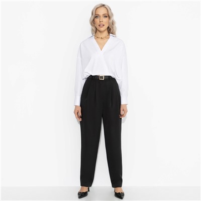 Рубашка хлопковая, На моих условиях (белая)