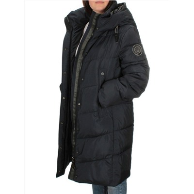 2122 DK.BLUE Пальто зимнее женское (200 гр .холлофайбер)