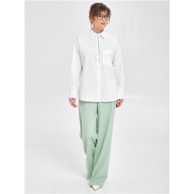 Блузка белая прямого силуэта