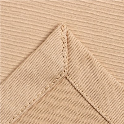 Набор салфеток с декоративными кольцами «Этель» Beige pleasure, 40×40 см - 2 шт., 100% хлопок, саржа 190 г/м²