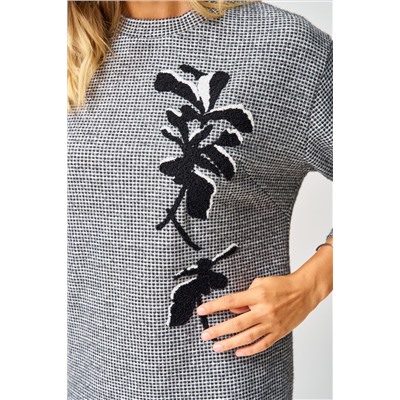 Laikony L-183 черно-белый, Платье