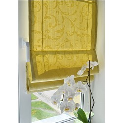 Римская штора макси "Fantezi однотонный жаккард", оливковый (234-006-gr)