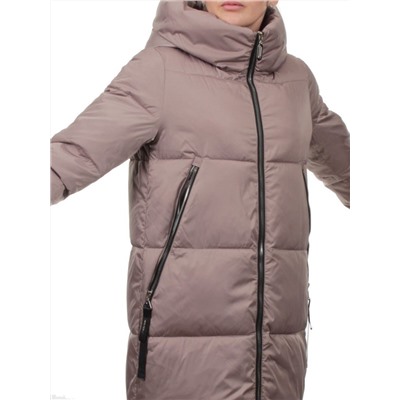 868 BEIGE Пальто зимнее женское (170 гр. холлофайбер)