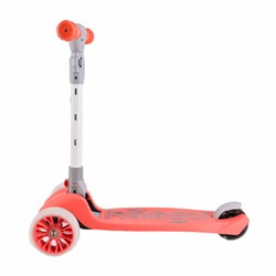 Самокат 3-х колесный SCOOTER Roll midi / HL-817 /уп 10/ розовый