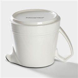 Молочник Magistro «Морской бриз», 250 мл, фарфор, белый