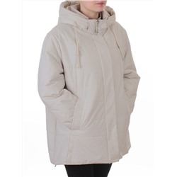 B-552 LT. BEIGE Куртка демисезонная женская (100 гр. холлофайбер)