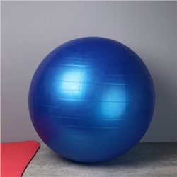 Мяч гимнастический 65см / FB65-BL / насос + игла / Синий / уп 30 шт