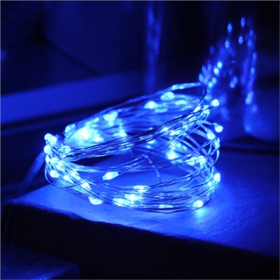 Гирлянда светодиодная нить 5 м 50 LED / GN30 /уп 200/синий