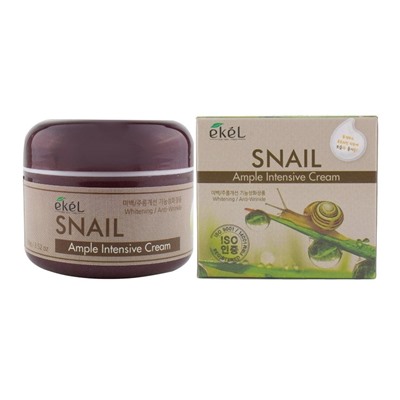 Ампульный крем с улиточным муцином Ekel Ample Intensive Cream