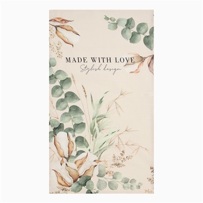 Полотенце кухонное «Этель» Cotton, бежевое, 40×73 см