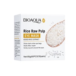 Гидрогелевые патчи для глаз с экстрактом Риса Biaoqua, 60 шт.